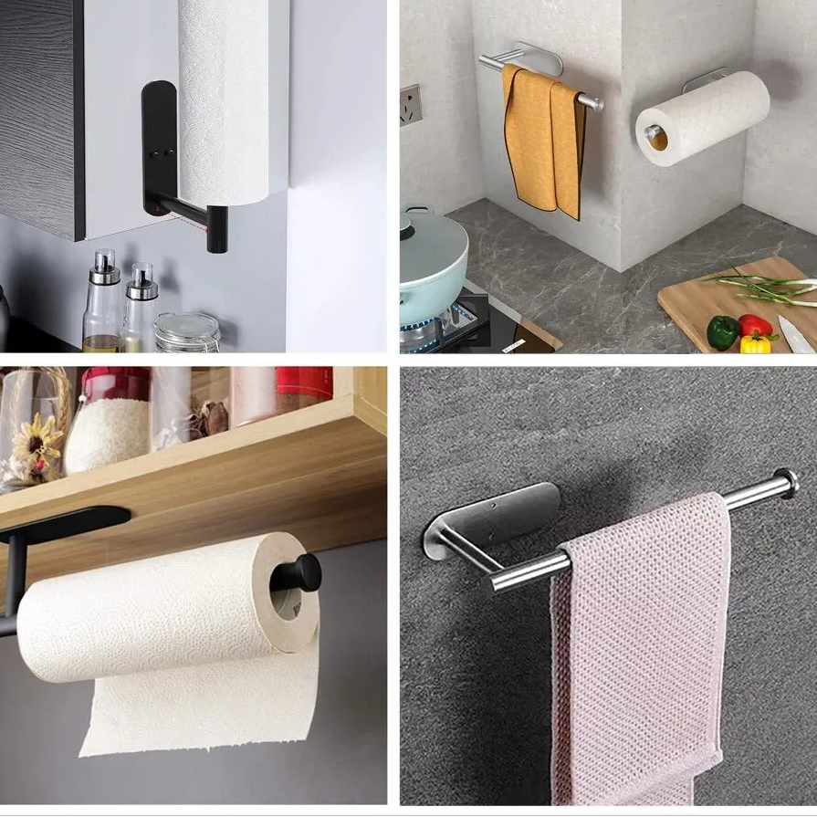 Suporte Adesivo para Rolo de Cozinha