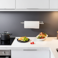 Suporte de aço inoxidável na cozinha